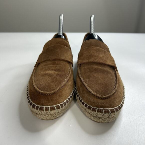 Vince Daria Espadrille Loafer Women’s 8 M Brown Suede Slip On Shoe Casual - Picture 2 of 9